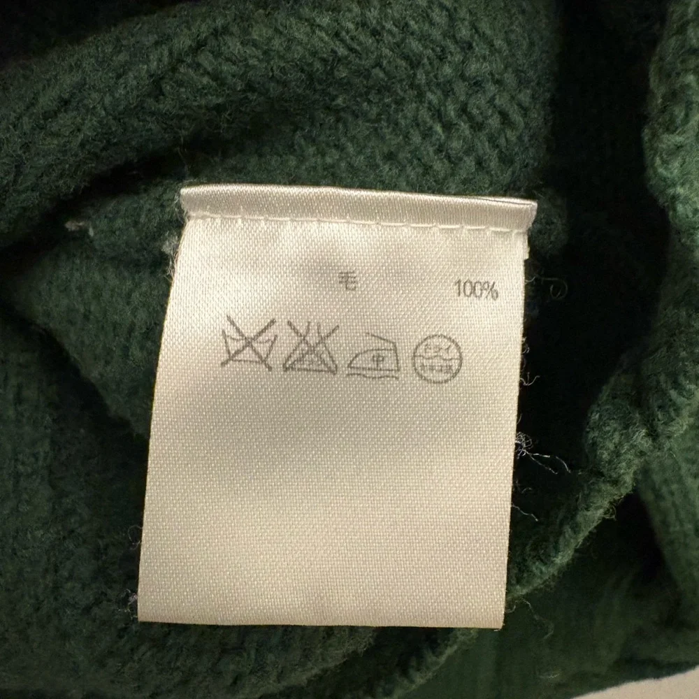J. Crew Men's Forest Green Wool Sweater Size XL